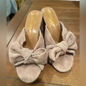 lulus pink bow heels